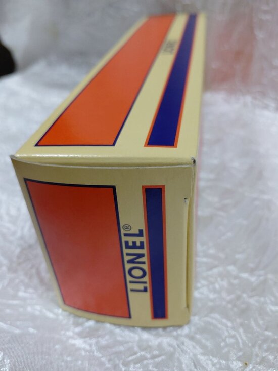 Vtg Lionel Railroader Club Boxcar LC 6464-97 New In Box Orange & Blue - Picture 6 of 9